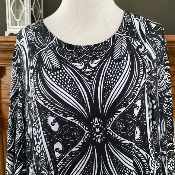 R & B Collection‎ Abstract Pullover Dress Sz.3X NWT - Picture 3 of 12